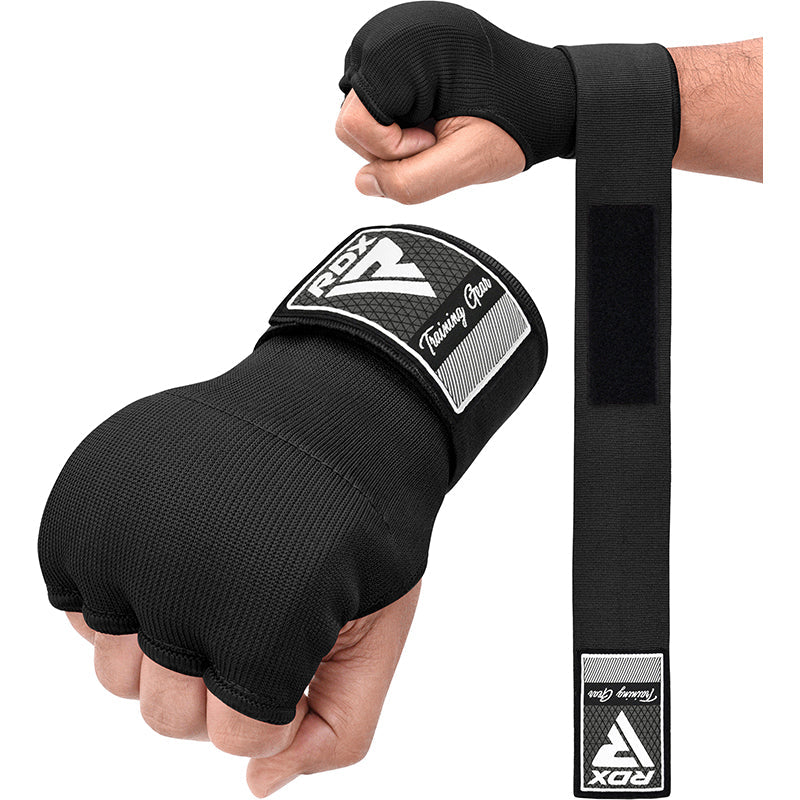 RDX IS Gel Padded Inner Gloves Hook & Loop Wrist Strap for Knuckle Protection OEKO-TEX® Standard 100 certified#color_black