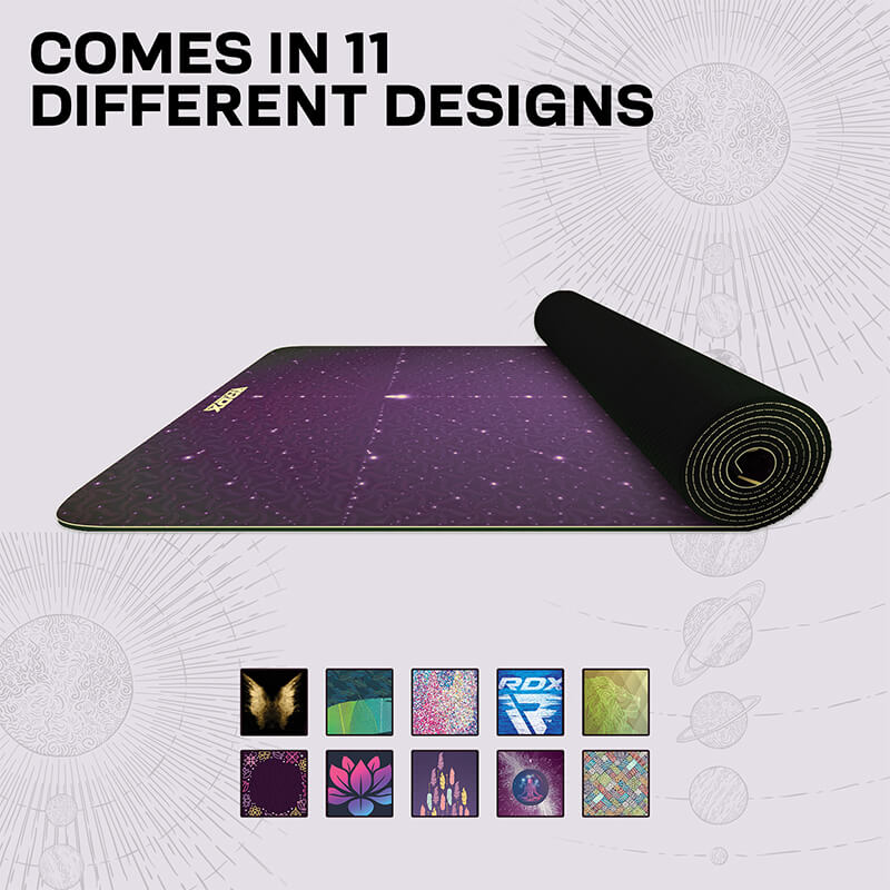 RDX D11 6mm 4-in-1 PU Rubber Yoga Mat Set