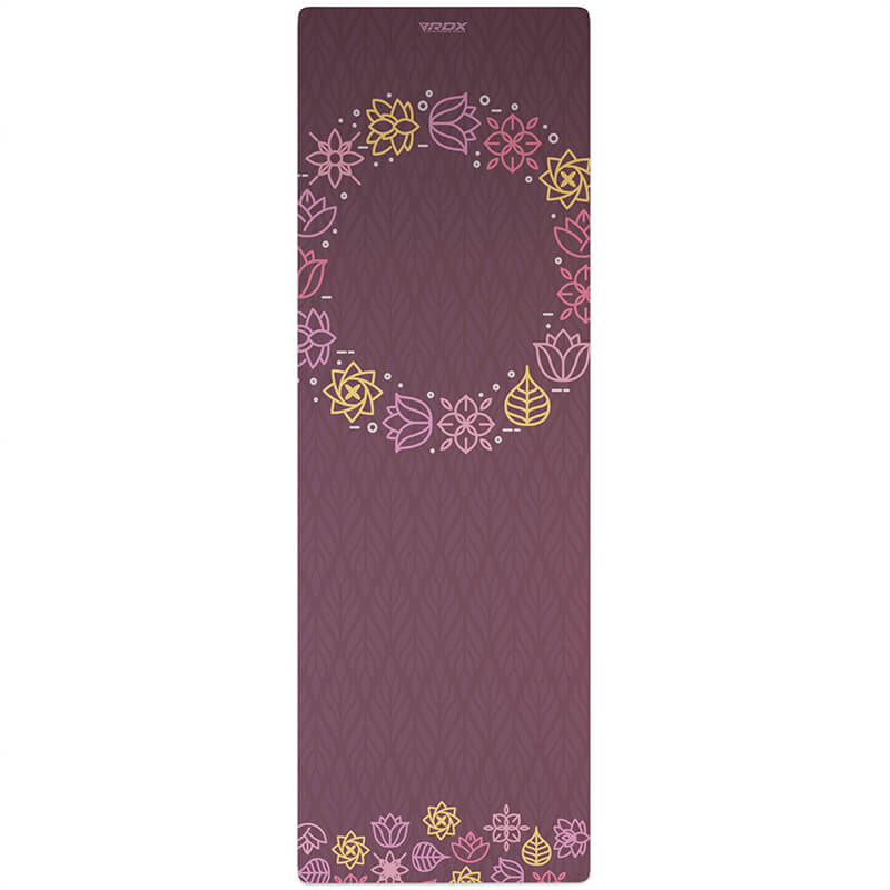 RDX D2 6mm 4-in-1 PU Rubber Yoga Mat Set
