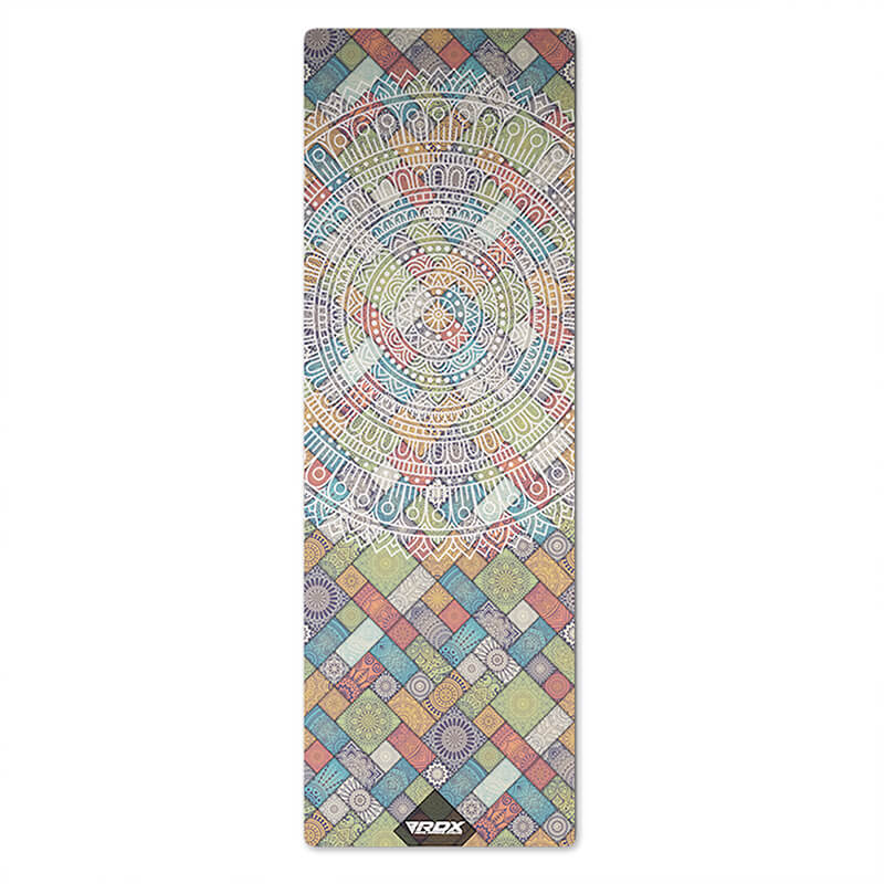 RDX D3 6mm 4-in-1 PU Rubber Yoga Mat Set