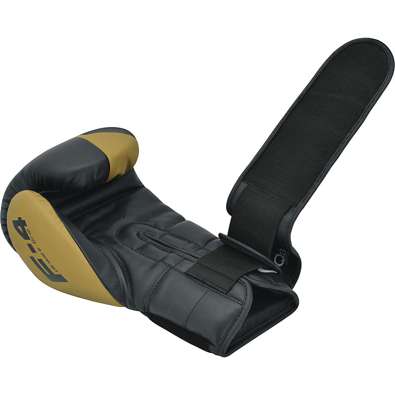 RDX F4 Boxing Sparring Gloves Hook & Loop#color_golden