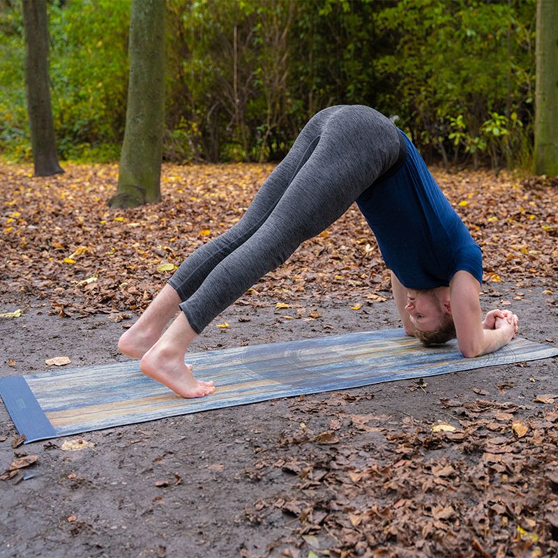 RDX D5 4-in-1 Iris 6mm PVC Yoga Mat Timber Blend Set