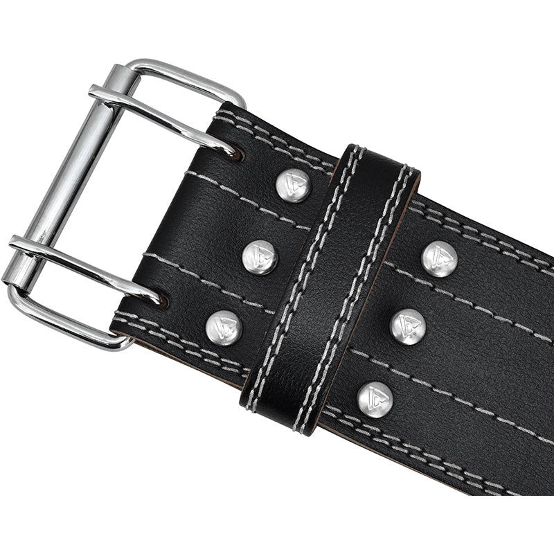 RDX RD1 4†Powerlifting Leather Gym Belt#color_white