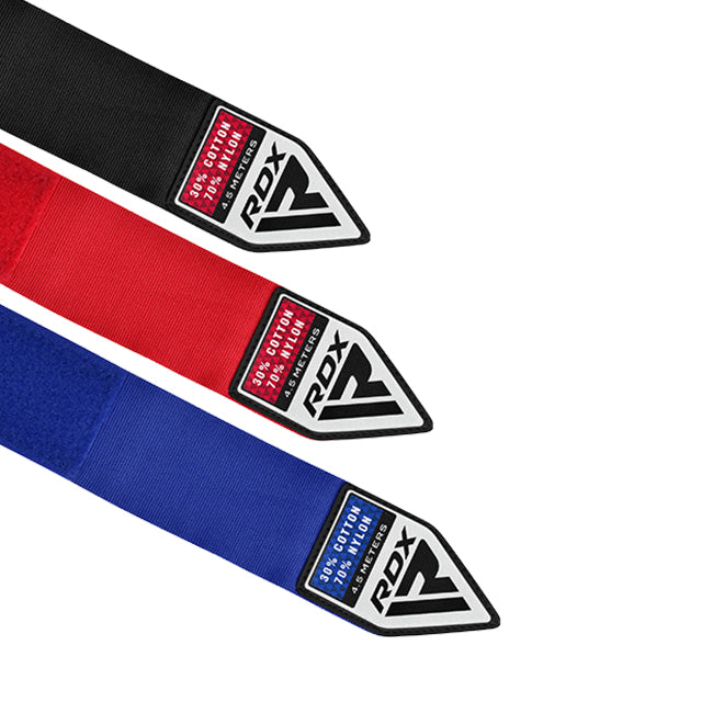 RDX RB Professional Boxing Hand Wraps Set#color_red-black-blue