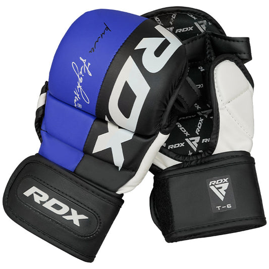 RDX T6 MMA Sparring Gloves 7oz#color_blue