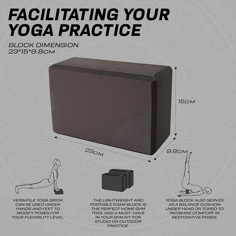 RDX D10 High Density EVA Foam Yoga Blocks Non-Slip Brick
