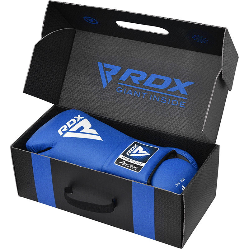 RDX APEX Competition/Fight Lace Up Boxing Gloves#color_blue