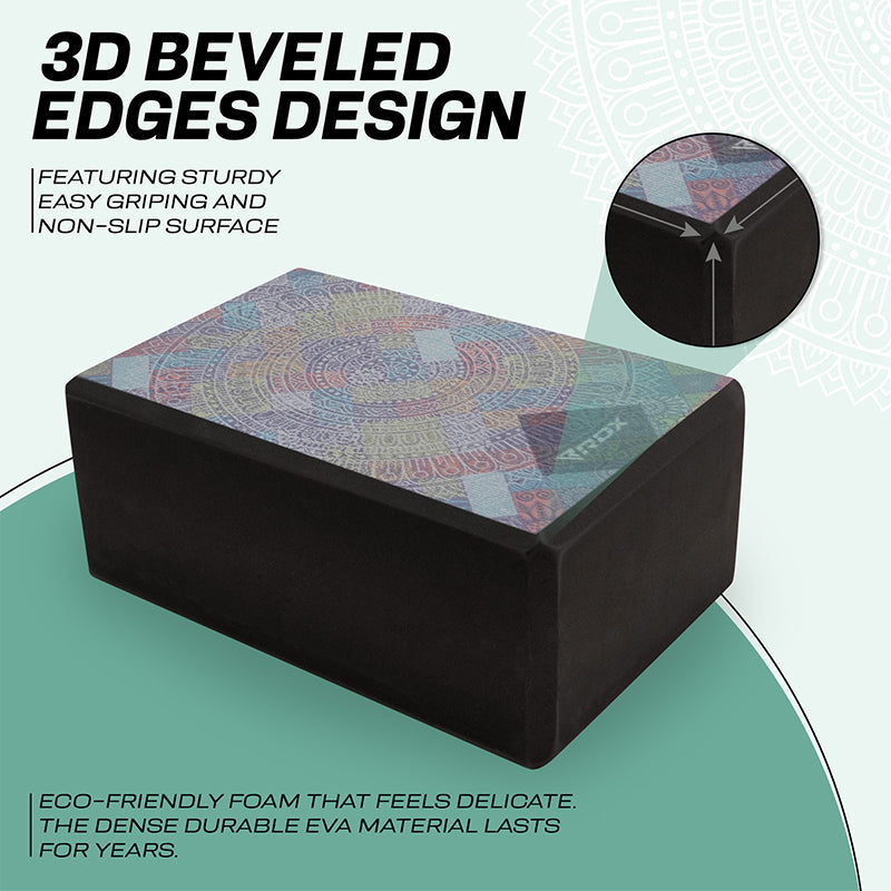RDX D3 High Density EVA Foam Yoga Blocks Non-Slip Brick