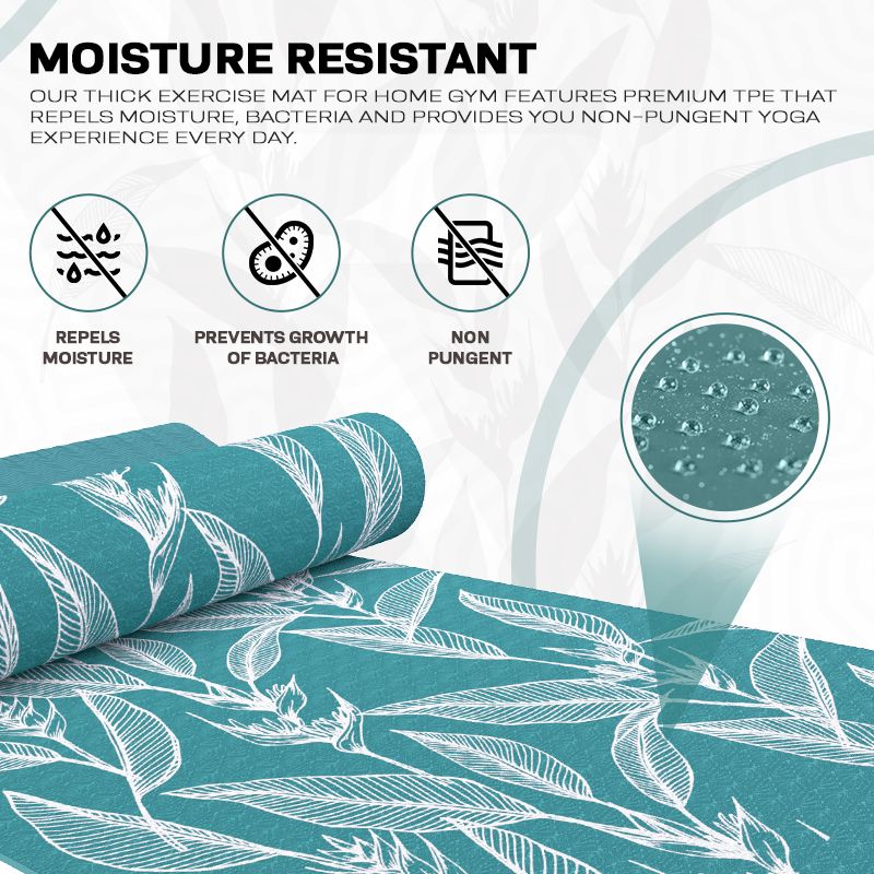 RDX D4 6mm 4-in-1 TPE Yoga Mat Set
