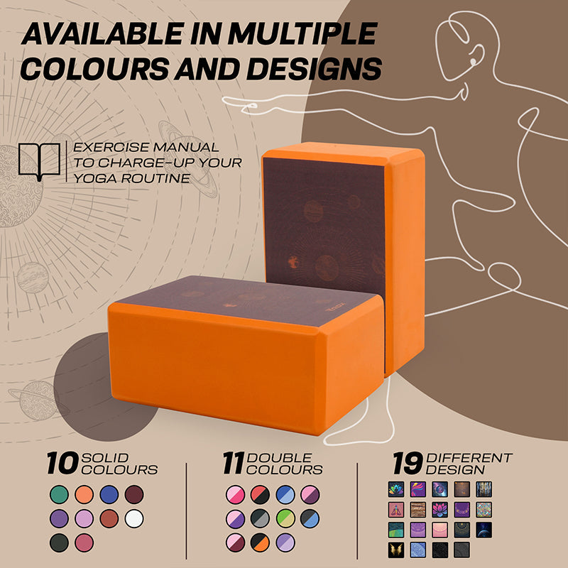 RDX D1 High Density EVA Foam Yoga Blocks Non-Slip Brick