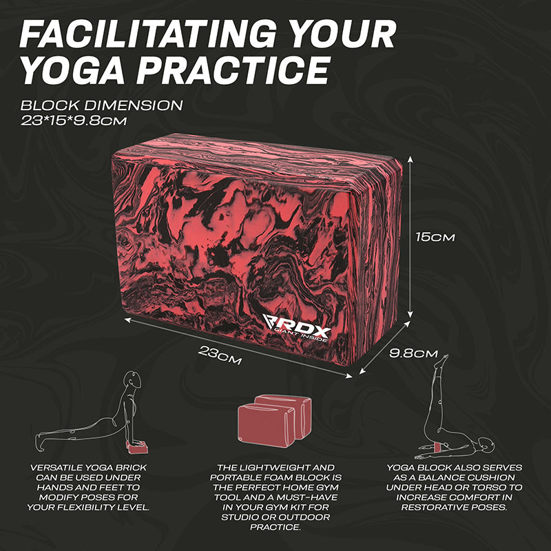 RDX RB EVA Schaumstoff Yoga Block Anti-Rutsch Ziegel