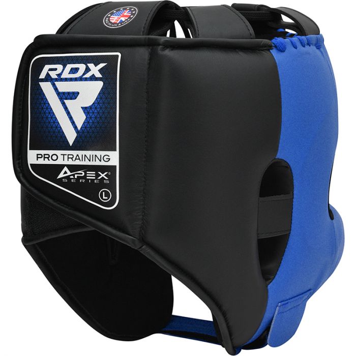 RDX APEX Boxing Head Gear With Nose Protection Bar#color_blue