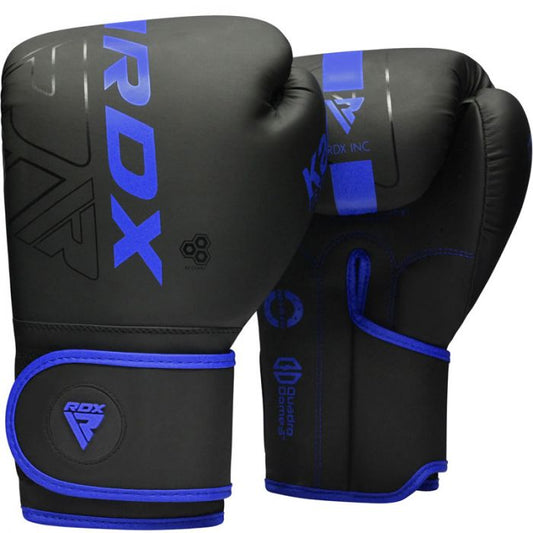 RDX F6 Kara Boxing Training Gloves Black#color_blue