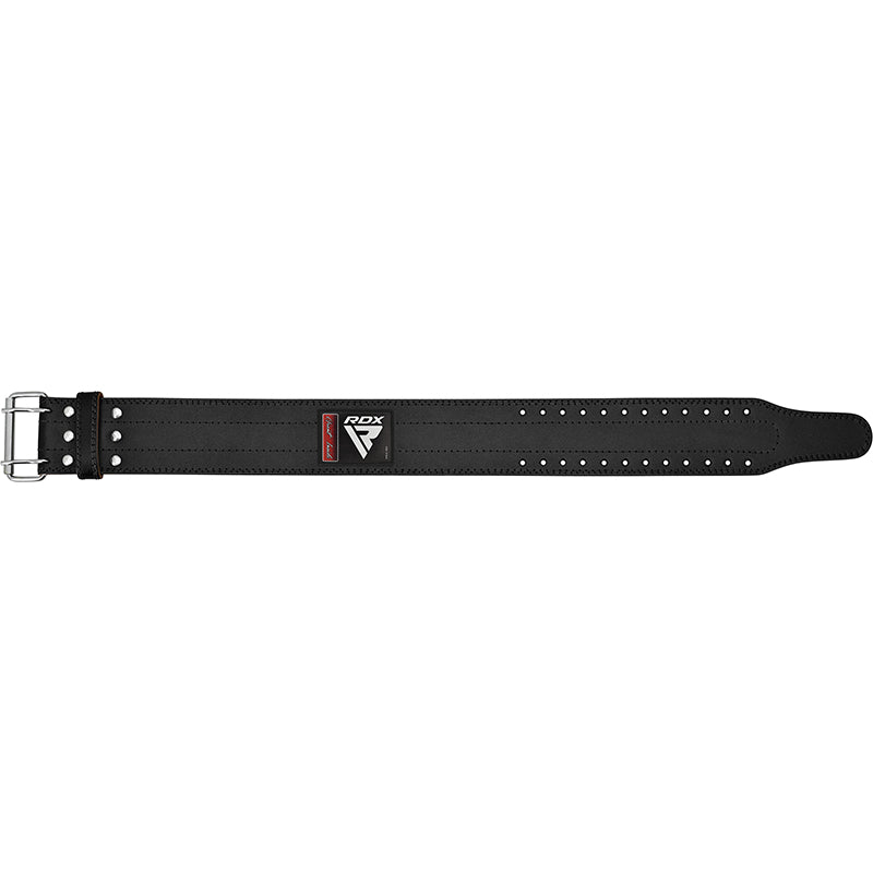 RDX RD1 4â€  Powerlifting Leather Gym Belt#color_black