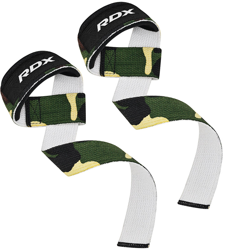 RDX W1 Weight Training Wrist Straps#color_camo-green