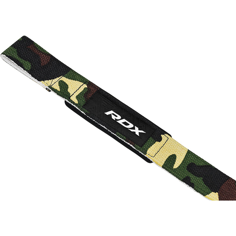RDX W1 Weight Training Wrist Straps#color_camo-green