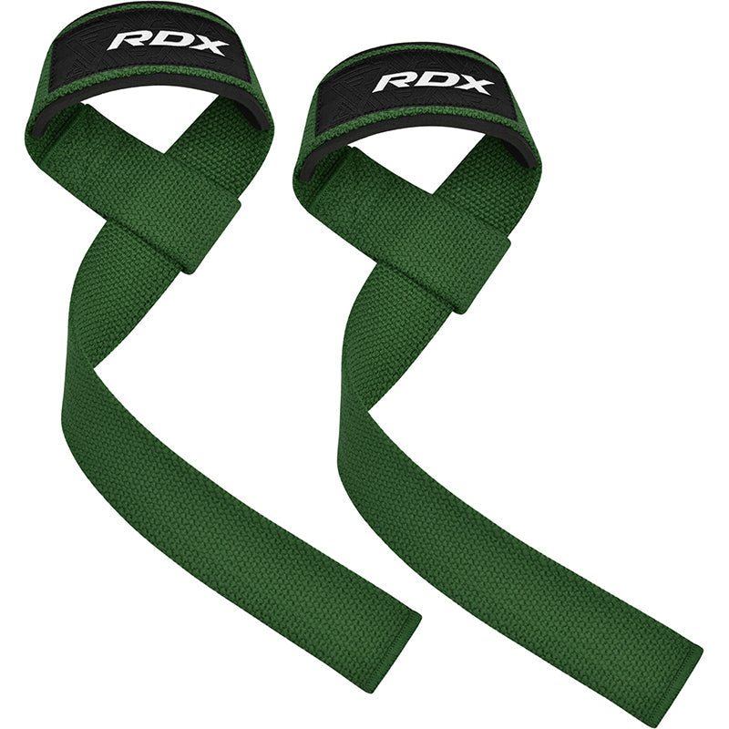 RDX W1 Weight Training Wrist Straps#color_army-green