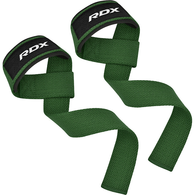 RDX W1 Weight Training Wrist Straps#color_army-green