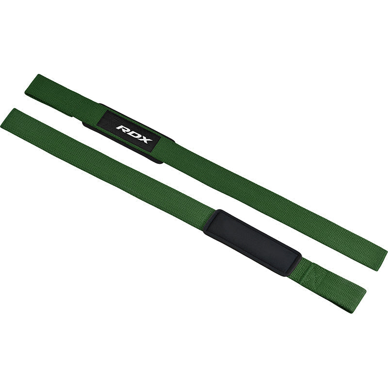 RDX W1 Weight Training Wrist Straps#color_army-green
