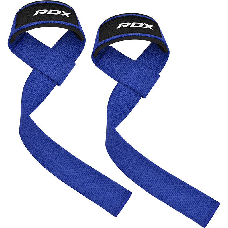 RDX W1 Weight Training Wrist Straps#color_blue