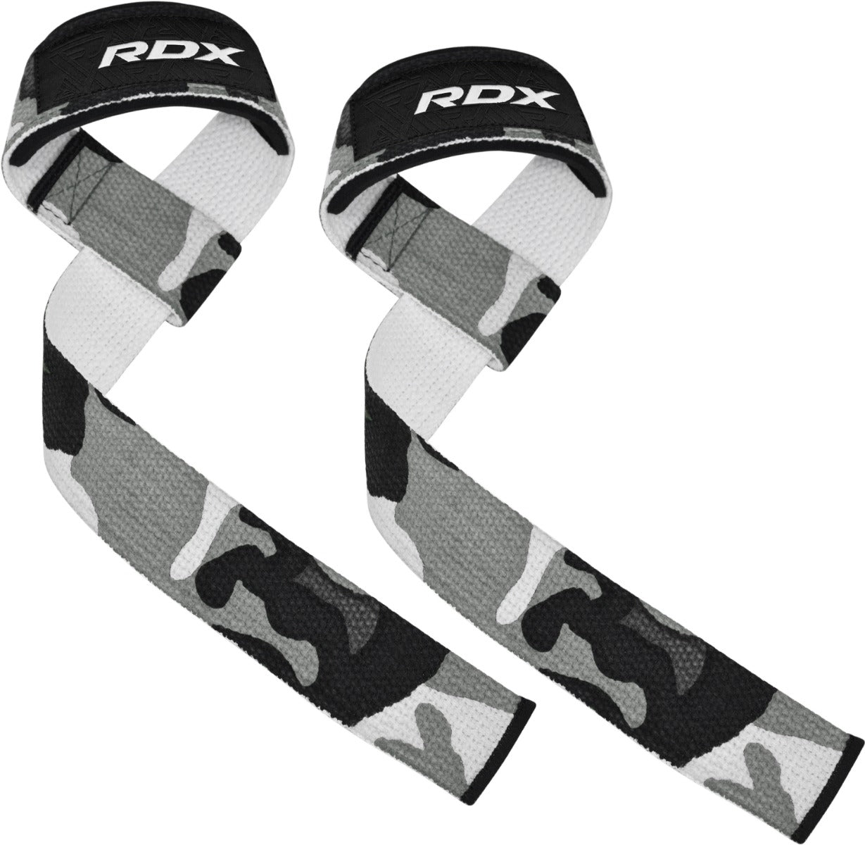 RDX W1 Weight Training Wrist Straps#color_camo-grey