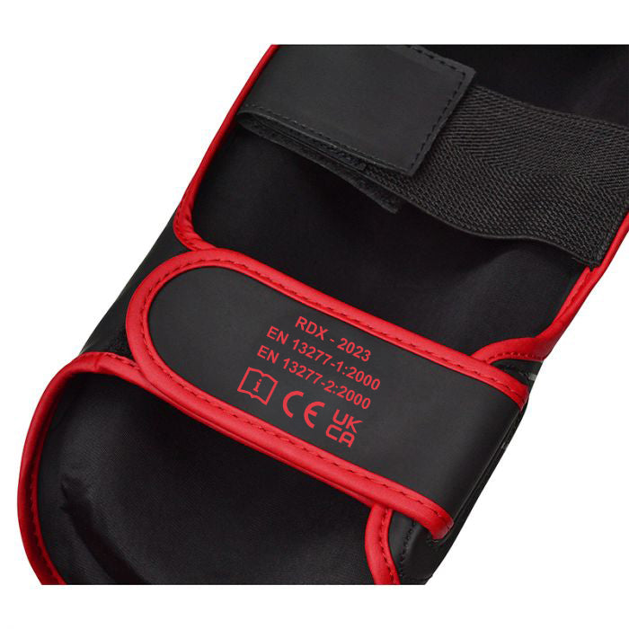 RDX F6 KARA MMA Shin Instep Guards#color_red