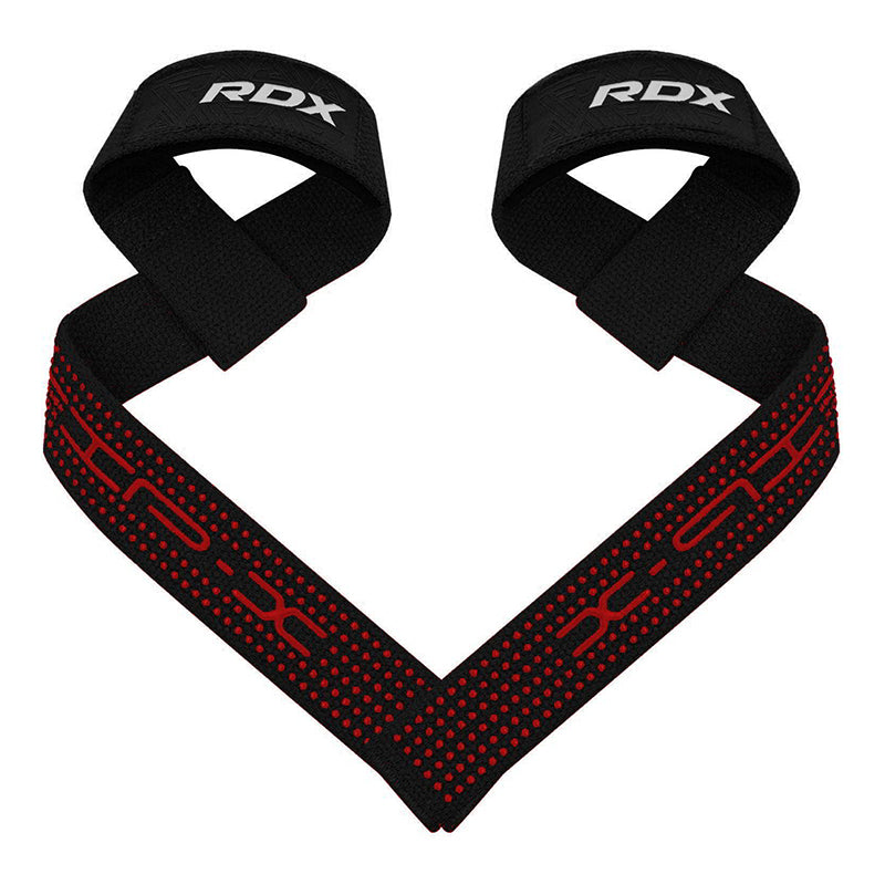 RDX S4 Weightlifting Wrist Straps#color_black