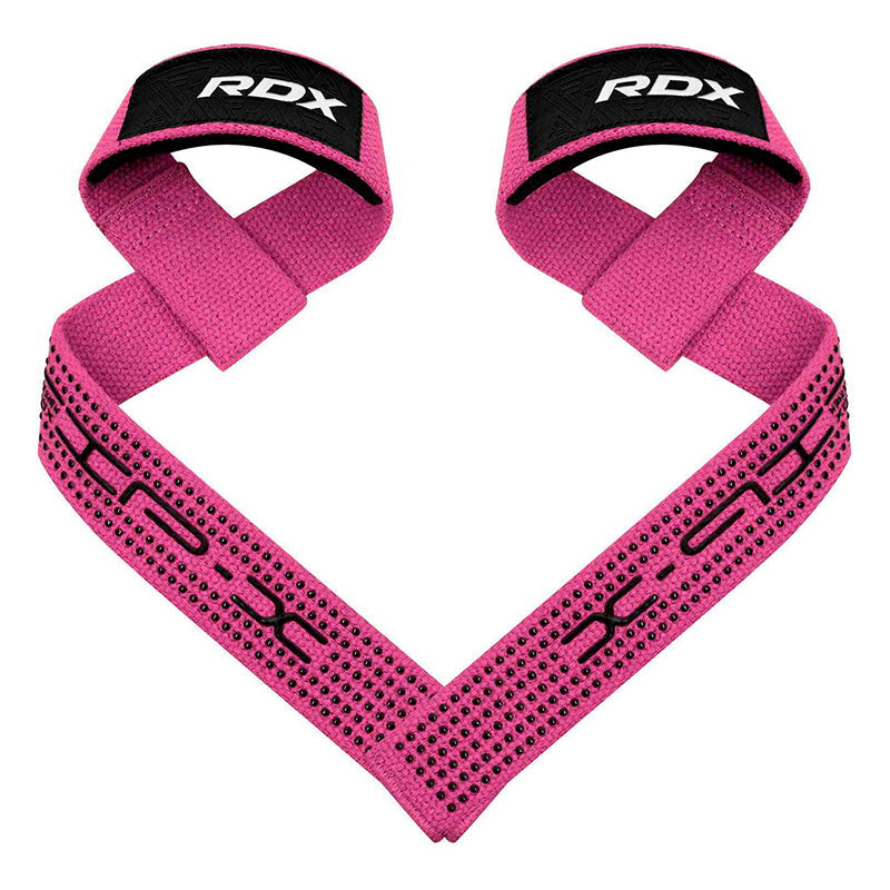 RDX S4 Weightlifting Wrist Straps#color_pink
