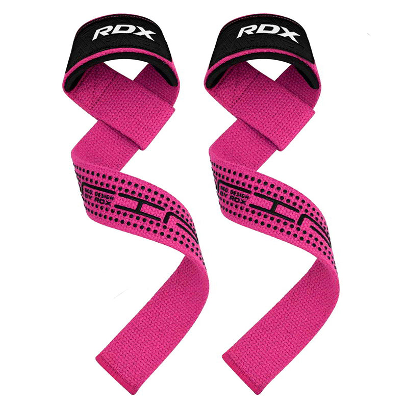 RDX S4 Weightlifting Wrist Straps#color_pink