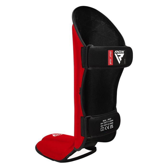 RDX T1 Black Shin Instep Guards#color_red