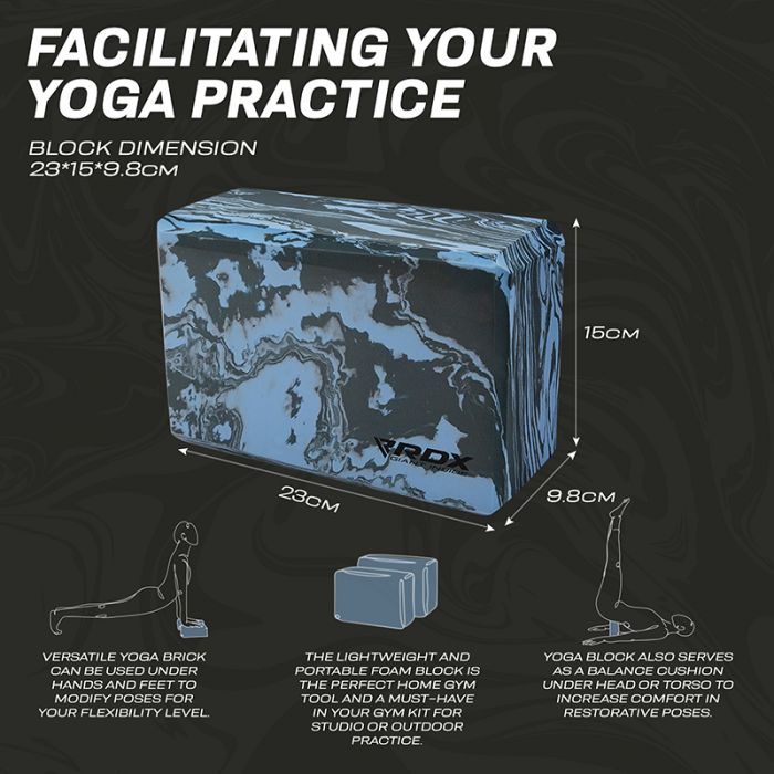 RDX UB EVA FOAM HIGH DENSITY NON-SLIPS YOGA BLOCK